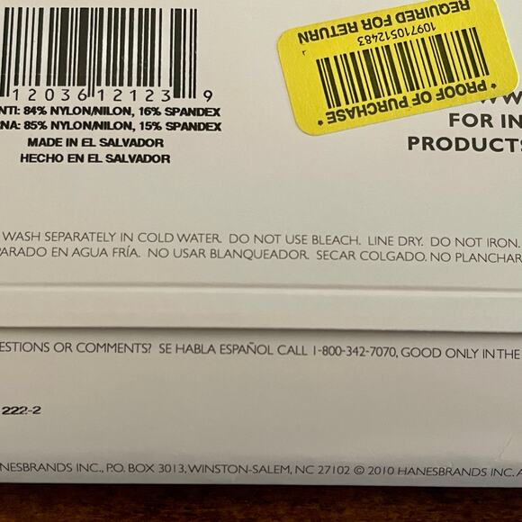 Hanes Silk Reflections Pantyhose Silky Sheer Size: AB, Color:  Brown C-8 - Picture 11 of 11